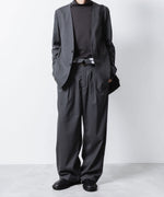 画像をギャラリービューアに読み込む, ATTACHMENT アタッチメントのT/W/SI STRETCH GABARDINE COLLARLESS JKT - S.GRAYの公式通販サイトsession福岡セレクトショップ
