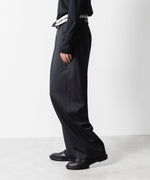画像をギャラリービューアに読み込む, ATTACHMENT アタッチメントのT/W/SI STRETCH GABARDINE FLAP TROUSERS - BLACKの公式通販サイトsession福岡セレクトショップ
