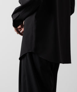 ATTACHMENT アタッチメントのPE STRETCH VIYELLA REGULAR COLLAR DRESS SHIRT - BLACK 公式通販サイトsession福岡セレクトショップ