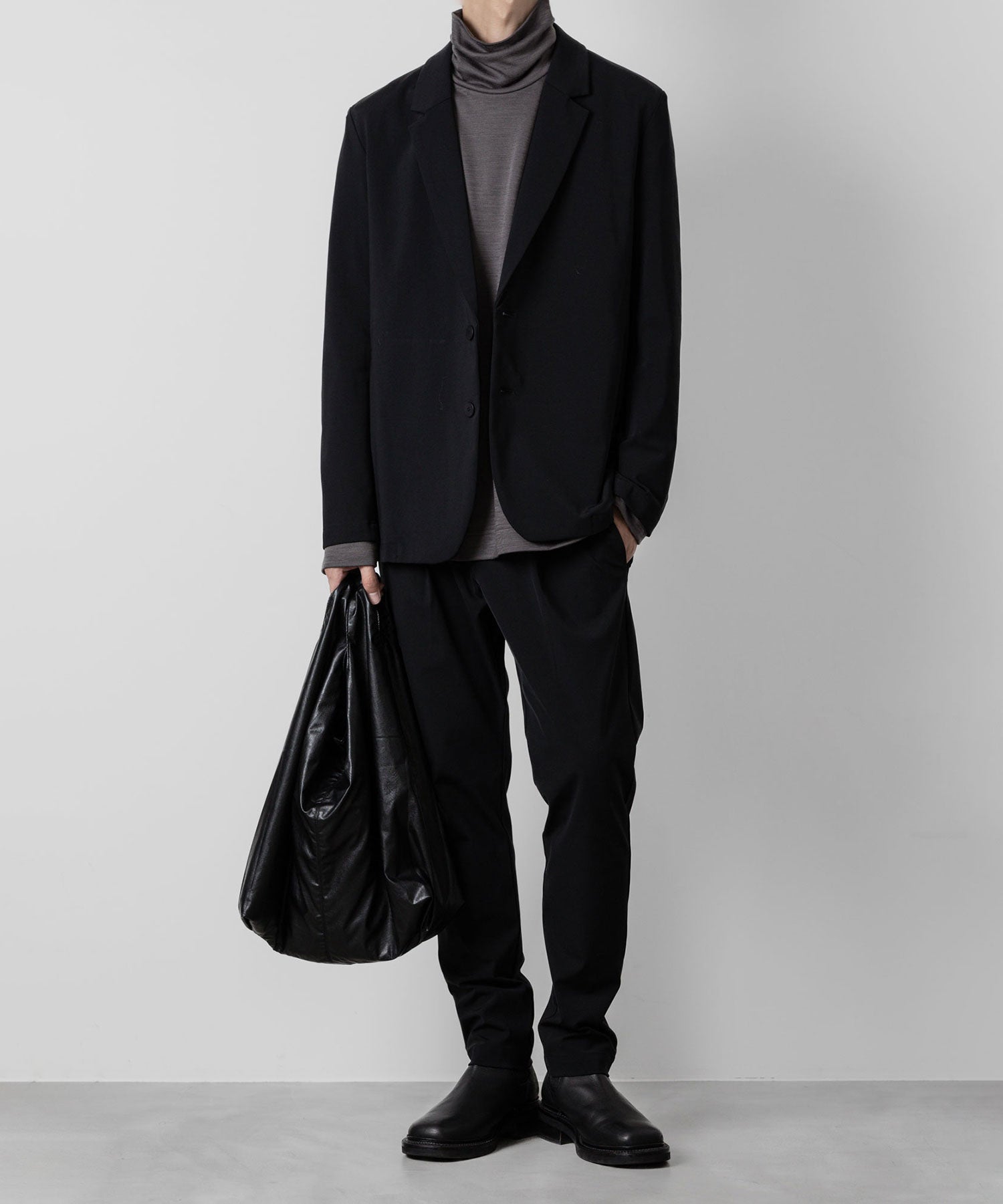 ATTACHMENT アタッチメントのNY/CO STRETCH JERSEY 2B JACKET - BLACK 公式通販サイトsession福岡セレクトショップ