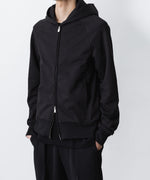 画像をギャラリービューアに読み込む, ATTACHMENT / EXCLUSIVE ITEMアタッチメントのCO STRECH TERRY ZIP UP HOODIE - BLACKの公式通販サイトsession福岡セレクトショップ
