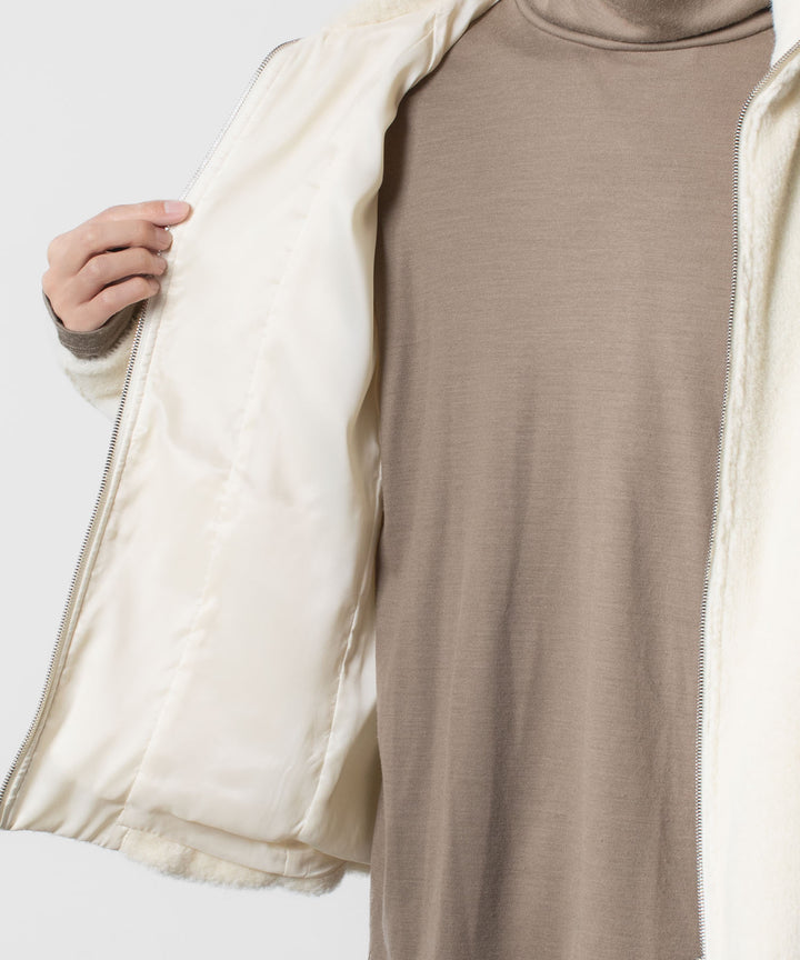ATTACHMENT アタッチメントのWO/ALPACA BOA ZIP UP BLOUSON - OFF WHITEの公式通販サイトsession福岡セレクトショップ