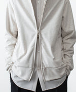画像をギャラリービューアに読み込む, ATTACHMENT アタッチメントのCO STRETCH TERRY ZIP UP HOODIE - X.GRAYの公式通販サイトsession福岡セレクトショップ
