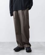 画像をギャラリービューアに読み込む, ATTACHMENT / EXCLUSIVE ITEMアタッチメントのWO/PE STRECH GABARDINE BELTED TROUSERS - D.GRAYの公式通販サイトsession福岡セレクトショップ
