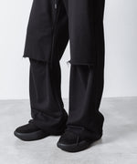 画像をギャラリービューアに読み込む, VEIN ヴェインのJUMBERCA TERRY CUT OFF BAGGY TROUSERS - BLACKの公式通販サイトsession福岡セレクトショップ
