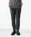 【 ATTACHMENT 】WO/TA STRETCH TRO REGULAR FIT EASY TROUSERS - D.GRAY