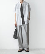 画像をギャラリービューアに読み込む, ATTACHMENT アタッチメントのWO/TA STRETCH TRO 1TUCK WIDE TROUSERS - X.GRAYの公式通販サイトsession福岡セレクトショップ
