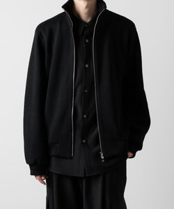 ato(アトウ)のSTAND COLLAR ZIP CARDIGAN  - BLACKの公式通販サイトsession福岡セレクトショップ