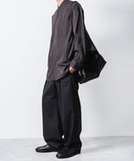 画像をギャラリービューアに読み込む, ATTACHMENT アタッチメントのCU/CO STRIPE TWILL BANDCOLLAR L/S SHIRT - S.GRAYの公式通販サイトsession福岡セレクトショップ
