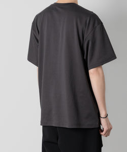 【ATTACHMENT】ATTACHMENT アタッチメントのCOTTON DOUBLE FACE OVERSIZED S/S TEE - D.GRAY 公式通販サイトsession福岡セレクトショップ