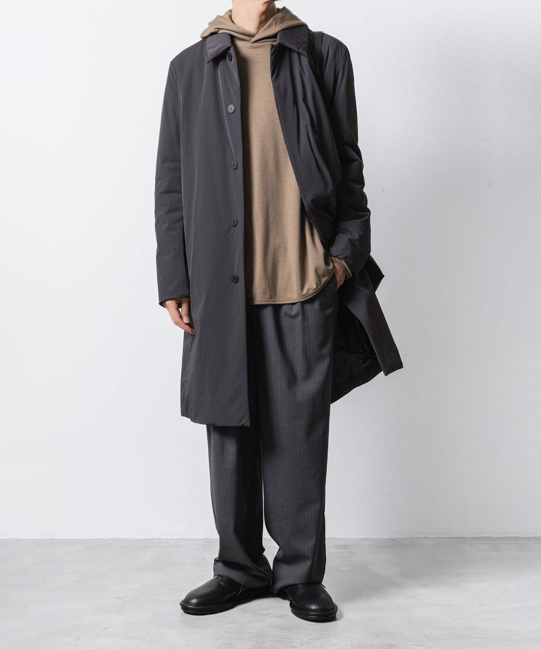 ATTACHMENT アタッチメントの1/60 WOOL SMOOTH HOODED PULLOVER - CAMELの公式通販サイトsession福岡セレクトショップ