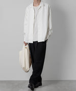 画像をギャラリービューアに読み込む, ATTACHMENT アタッチメントのPE/RY STRETCH TROPICAL OVERSIZED OPENCOLLAR L/S SHIRT - WHITE 公式通販サイトsession福岡セレクトショップ
