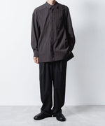 画像をギャラリービューアに読み込む, ATTACHMENT アタッチメントのCU/CO STRIPE TWILL L/S SHIRT - S.GRAYの公式通販サイトsession福岡セレクトショップ
