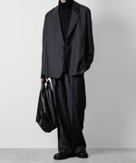 画像をギャラリービューアに読み込む, ATTACHMENT アタッチメントのWASHABLE WO/PE STRETCH SAXONY OVERSIZED LIGHT JACKET - D.GRAY 公式通販サイトsession福岡セレクトショップ
