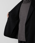 画像をギャラリービューアに読み込む, ATTACHMENT アタッチメントのWASHABLE WO/PE STRETCH SAXONY OVERSIZED LIGHT JACKET - BLACK 公式通販サイトsession福岡セレクトショップ
