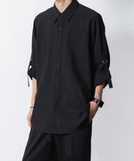 画像をギャラリービューアに読み込む, ATTACHMENT アタッチメントのPE/RY STRETCH TROPICAL STRAP SLEEVE L/S SHIRT - BLACKの公式通販サイトsession福岡セレクトショップ
