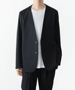 画像をギャラリービューアに読み込む, ATTACHMENT / EXCLUSIVE ITEMアタッチメントのLUCA MATTE TWIST COLLARLESS JKT - BLACKの公式通販サイトsession福岡セレクトショップ
