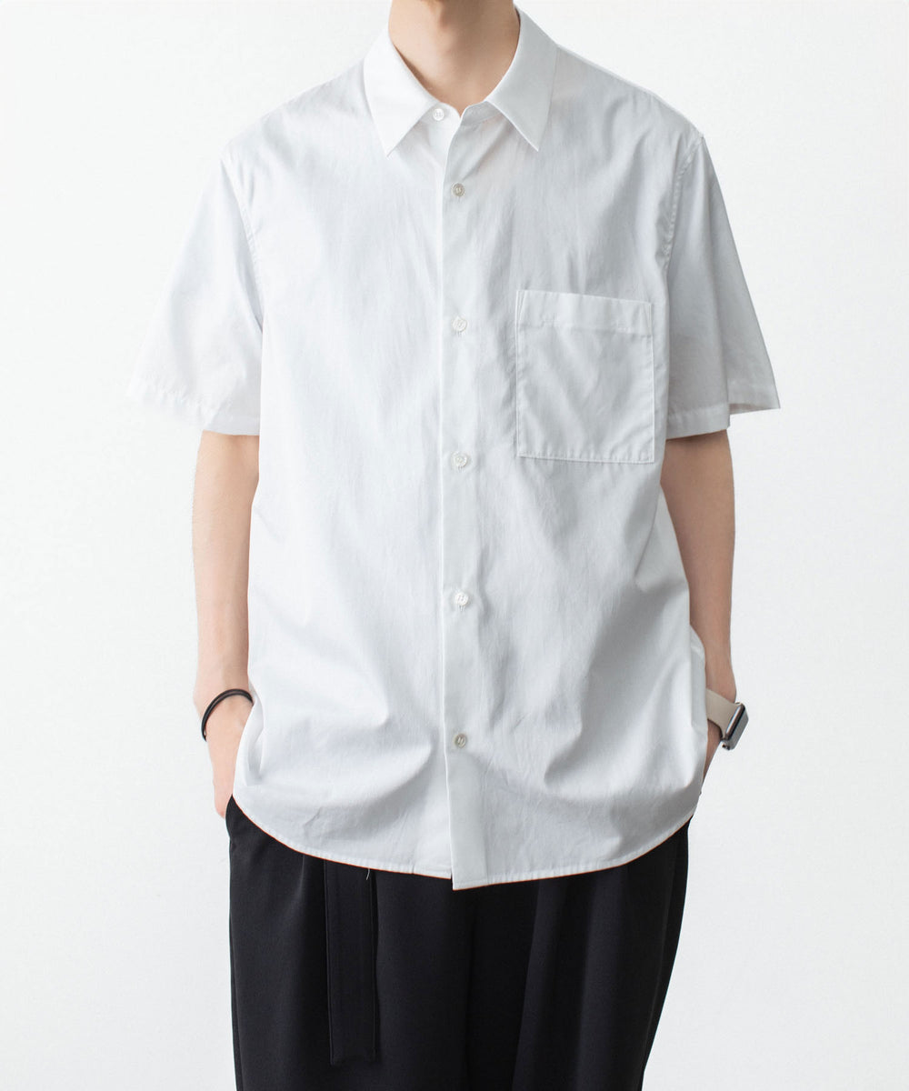 ATTACHMENT アタッチメントの140/2 GIZA BROAD S/S SHIRT - WHITEの公式通販サイトsession福岡セレクトショップ