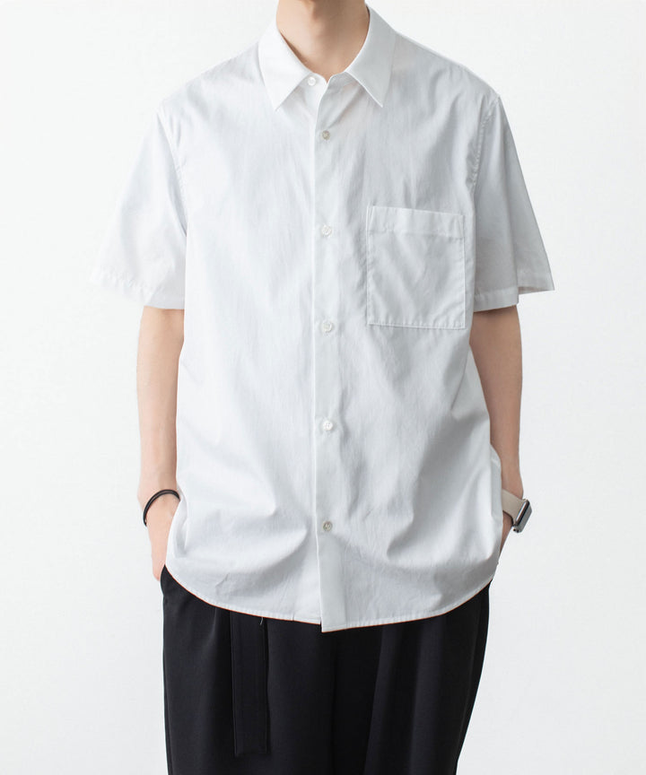 ATTACHMENT アタッチメントの140/2 GIZA BROAD S/S SHIRT - WHITEの公式通販サイトsession福岡セレクトショップ