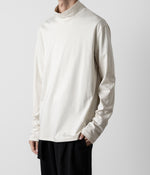 画像をギャラリービューアに読み込む, ATTACHMENT アタッチメントのCOTTON DOUBLE FACE SLIM FIT HIGHNECK L/S TEE - OFF WHITE 公式通販サイトsession福岡セレクトショップ
