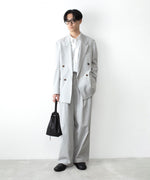 画像をギャラリービューアに読み込む, 【 ATTACHMENT 】PE/CO/LI DRY TWILL DOUBLE-BREASTED JKT - L.GRAY
