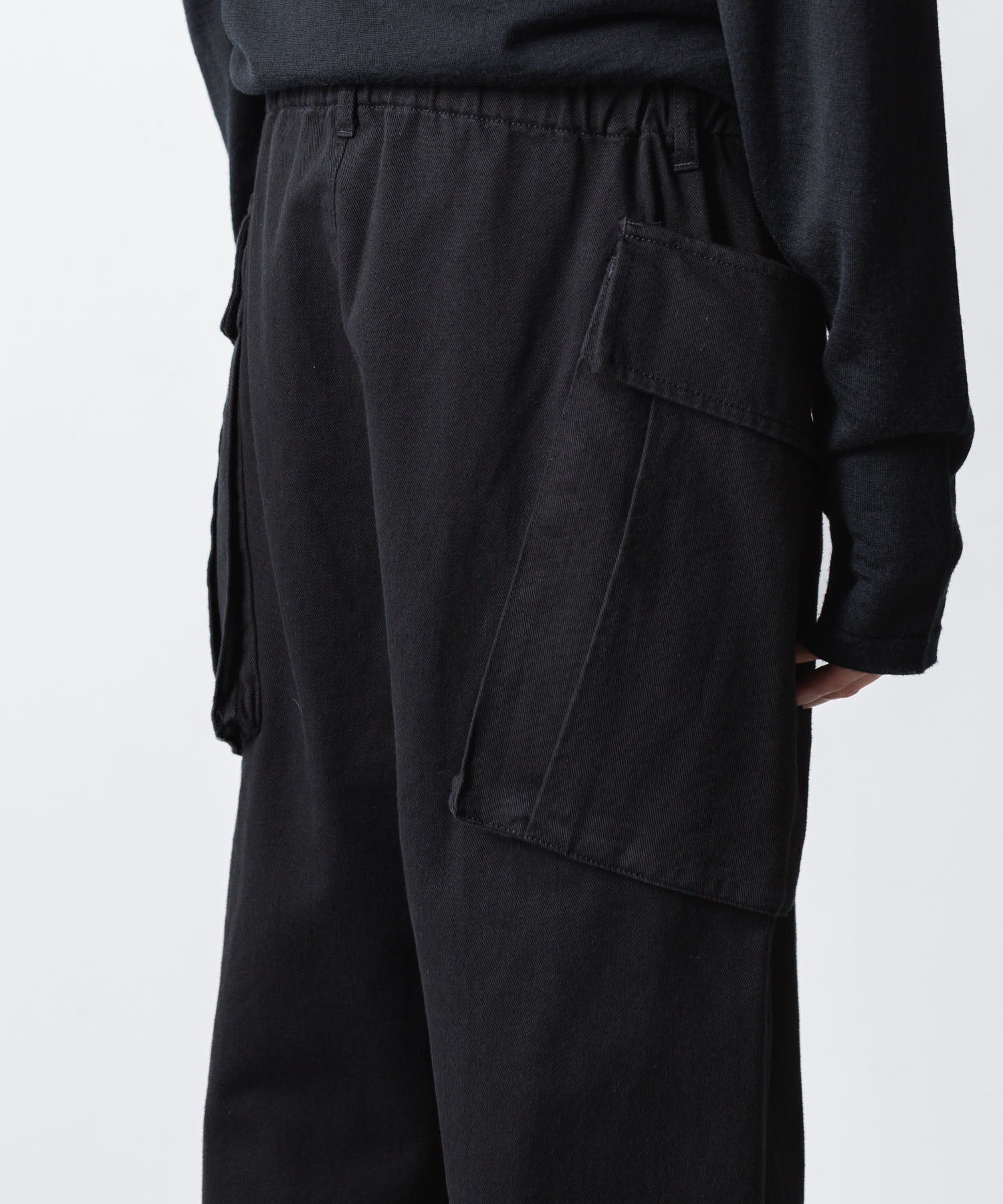 ATTACHMENT アタッチメントのCO NIDOM CLOTH M-43 FIELD TROUSERS - BLACKの公式通販サイトsession福岡セレクトショップ