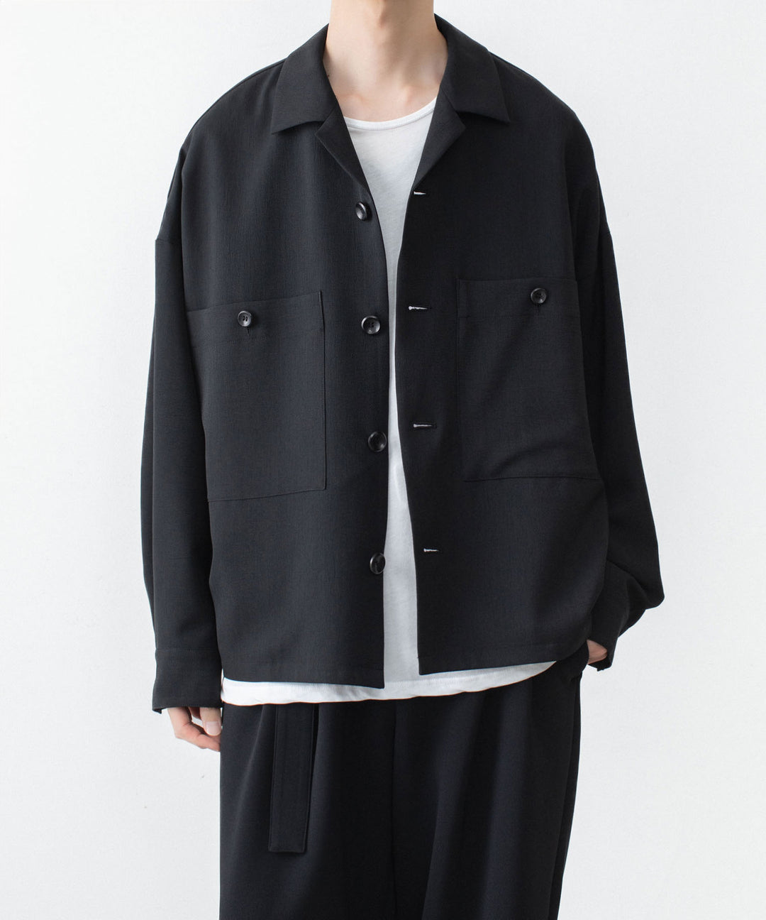 ATTACHMENT / EXCLUSIVE ITEMアタッチメントのPE LIGHT TROPICAL OVERSIZED SHIRT BLOUSON - BLACKの公式通販サイトsession福岡セレクトショップ