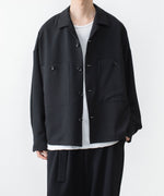 画像をギャラリービューアに読み込む, ATTACHMENT / EXCLUSIVE ITEMアタッチメントのPE LIGHT TROPICAL OVERSIZED SHIRT BLOUSON - BLACKの公式通販サイトsession福岡セレクトショップ
