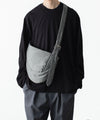 【 VEIN 】REVERSE SATIN SHOULDER BAG - KHAKI