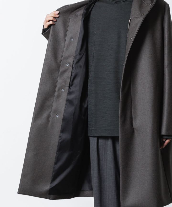 ATTACHMENT / EXCLUSIVE ITEMアタッチメントの2/90 SUPER120S MALTON ZIPUP HOODED COAT - D.GRAYの公式通販サイトsession福岡セレクトショップ