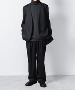 画像をギャラリービューアに読み込む, ATTACHMENT アタッチメントのT/W/SI STRETCH GABARDINE COLLARLESS JKT - BLACKの公式通販サイトsession福岡セレクトショップ
