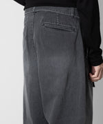 画像をギャラリービューアに読み込む, ATTACHMENT アタッチメントの11oz DENIM BELTED TAPERED FIT TROUSERS - BLACK 公式通販サイトsession福岡セレクトショップ
