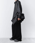 画像をギャラリービューアに読み込む, VEIN-ヴェイン SYNTHETIC LEATHER L/S SHIRTのBLACK 公式通販サイトsession福岡セレクトショップ
