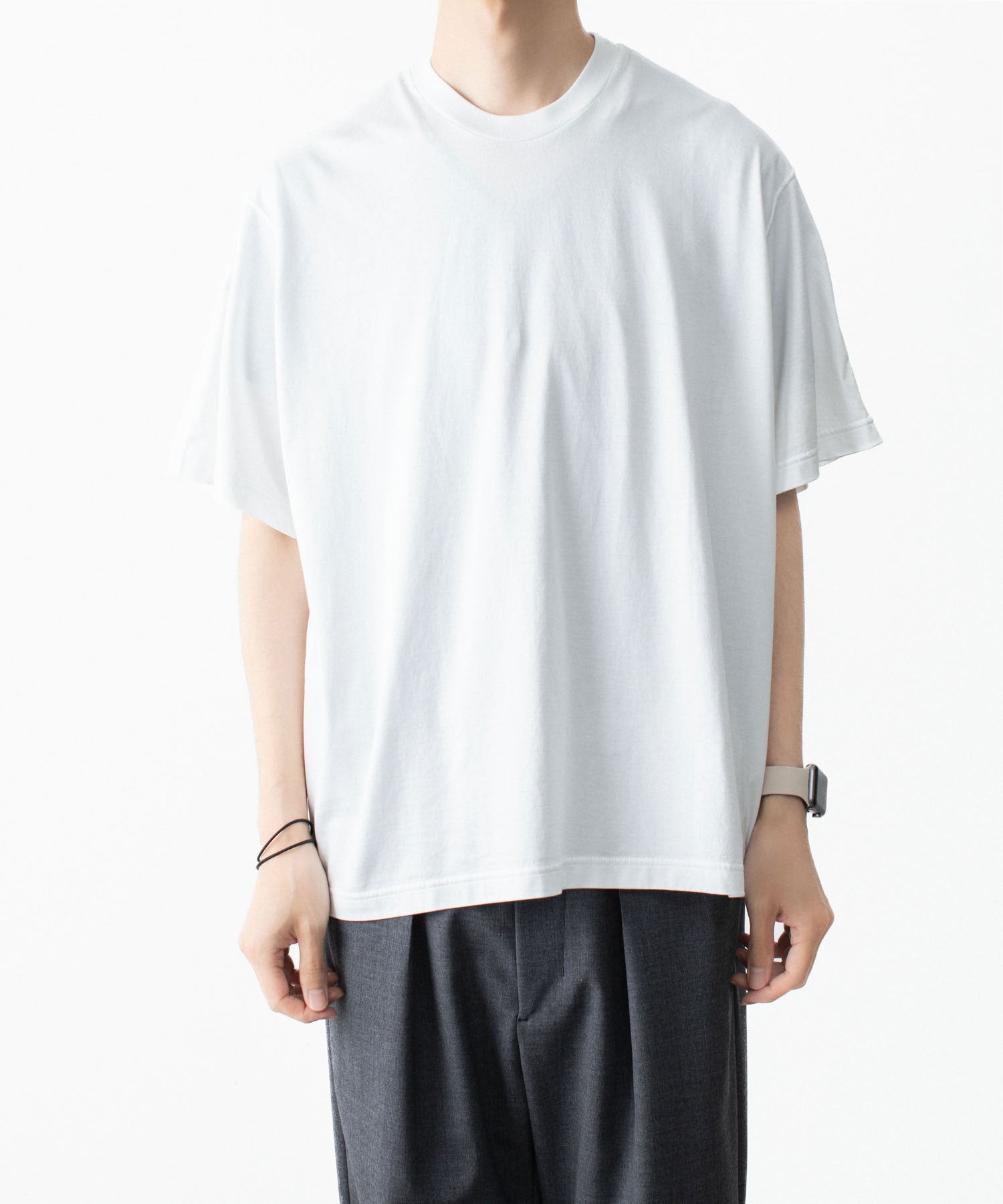 VEIN 】100/3 SUEDE JERSEY VESSEL S/S TEE - WHITE | 公式通販サイト