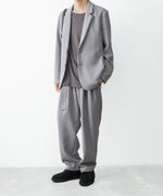 画像をギャラリービューアに読み込む, ATTACHMENT アタッチメントのPE STRETCH DOUBLE CLOTH BELTED WIDE TAPERED TROUSERS - L.GRAYの公式通販サイトsession福岡セレクトショップ
