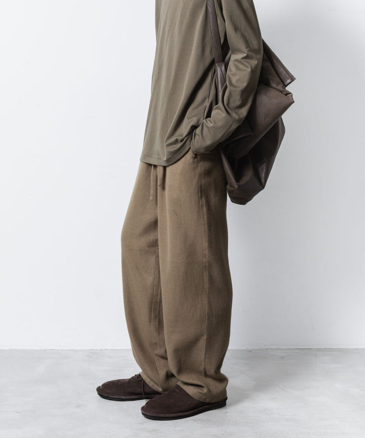 ATTACHMENT アタッチメントのRY/CO/SI FLANNEL 1TUCK EASY TROUSERS - CAMELの公式通販サイトsession福岡セレクトショップ
