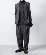 画像をギャラリービューアに読み込む, ATTACHMENT アタッチメントのT/W/SI STRETCH GABARDINE COLLARLESS JKT - S.GRAYの公式通販サイトsession福岡セレクトショップ
