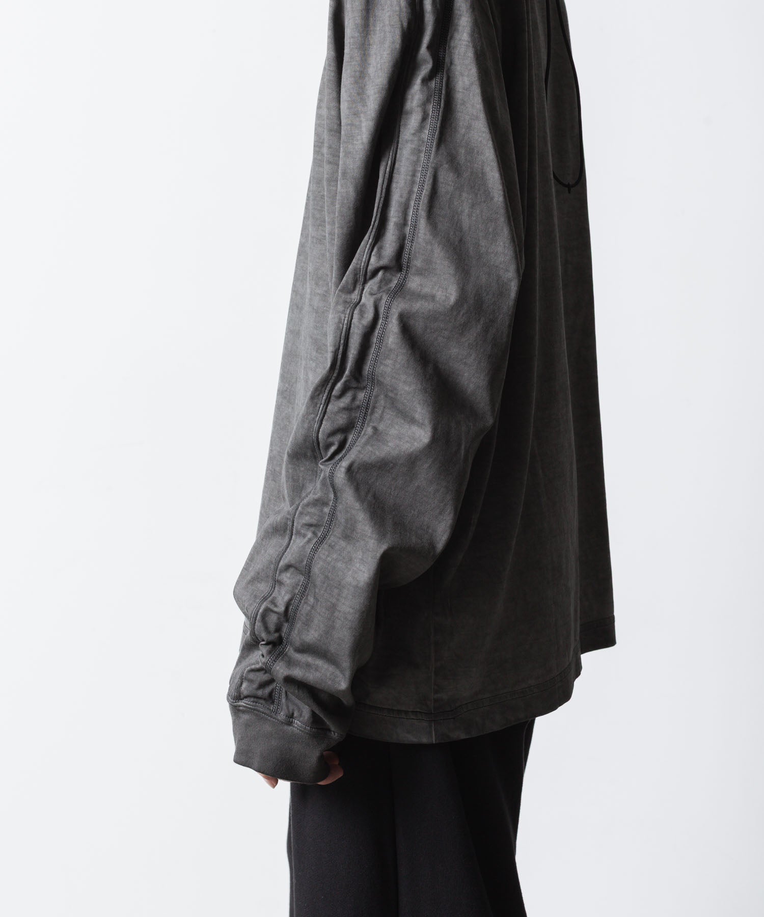 VEIN ヴェインの100/3 SUEDE JERSEY COLD DYED VESSEL L/S TEE - GRAYの公式通販サイトsession福岡セレクトショップ