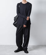 画像をギャラリービューアに読み込む, ATTACHMENT アタッチメントの1/60 WOOL SMOOTH SLIM FIT L/S TEE - NAVYの公式通販サイトsession福岡セレクトショップ
