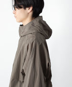 画像をギャラリービューアに読み込む, ATTACHMENT アタッチメントのNY TAFFETA HOODED TRACK JKT - KHAKI GRAYの公式通販サイトsession福岡セレクトショップ
