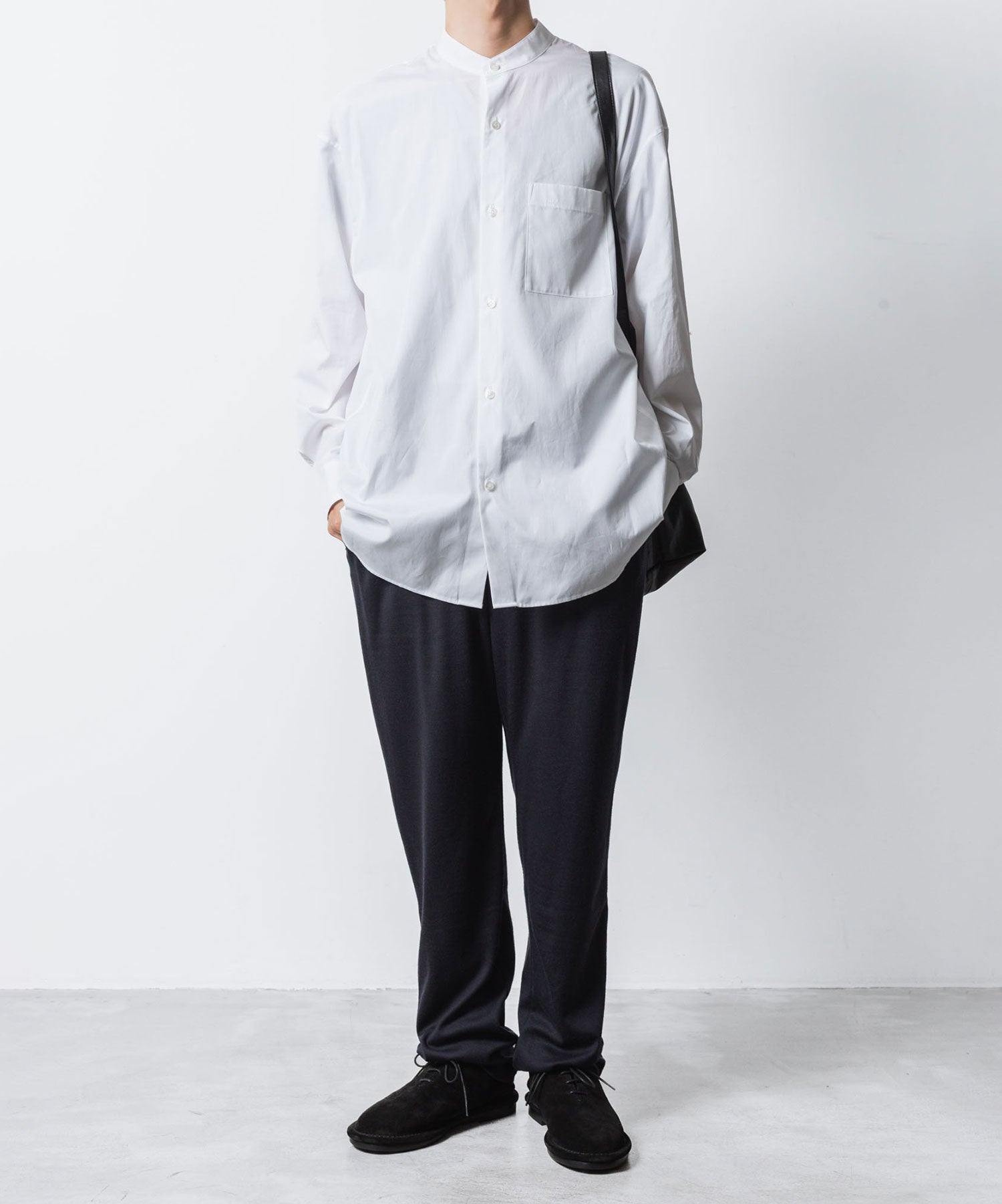 ATTACHMENT アタッチメントの140/2 GIZA BROAD BANDCOLLAR L/S SHIRT - WHITEの公式通販サイトsession福岡セレクトショップ