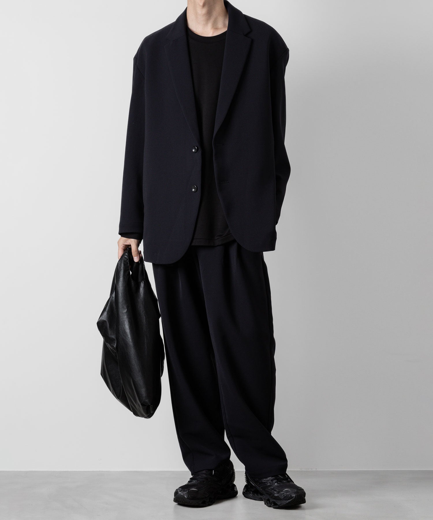 ATTACHMENT アタッチメントのPE STRETCH DOUBLE CLOTH OVERSIZED 2B JACKET - NAVY 公式通販サイトsession福岡セレクトショップ