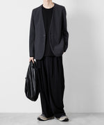 画像をギャラリービューアに読み込む, ATTACHMENT アタッチメントのNY/CO STRETCH JERSEY COLLARLESS JACKET - D.GRAY 公式通販サイトsession福岡セレクトショップ
