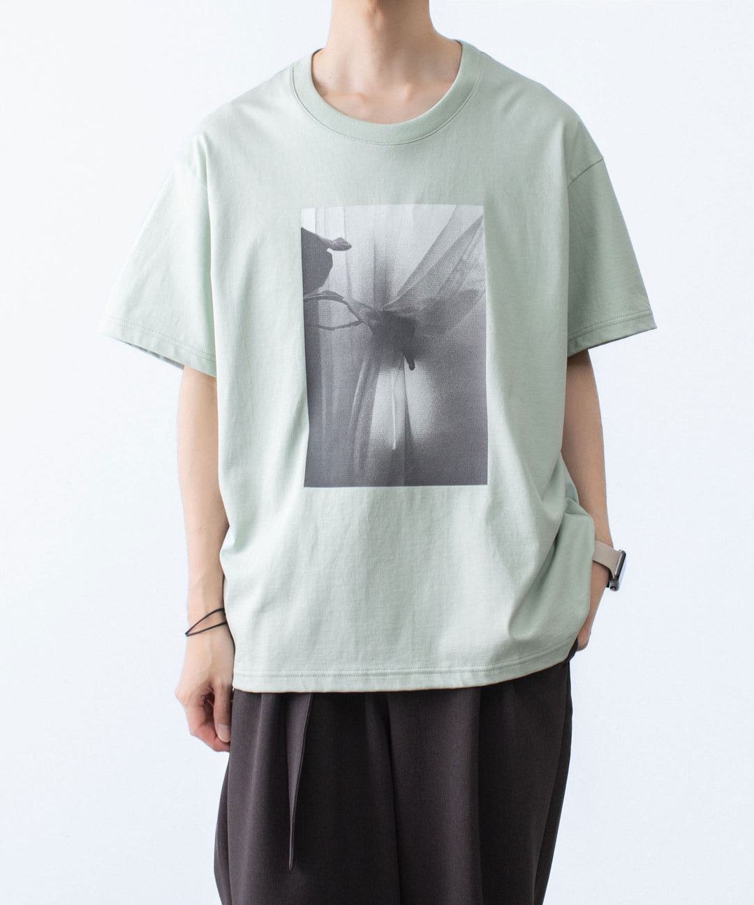 ATTACHMENT アタッチメントの30//2 SUVIN JERSEY PRINT TEE - L.GREENの公式通販サイトsession福岡セレクトショップ
