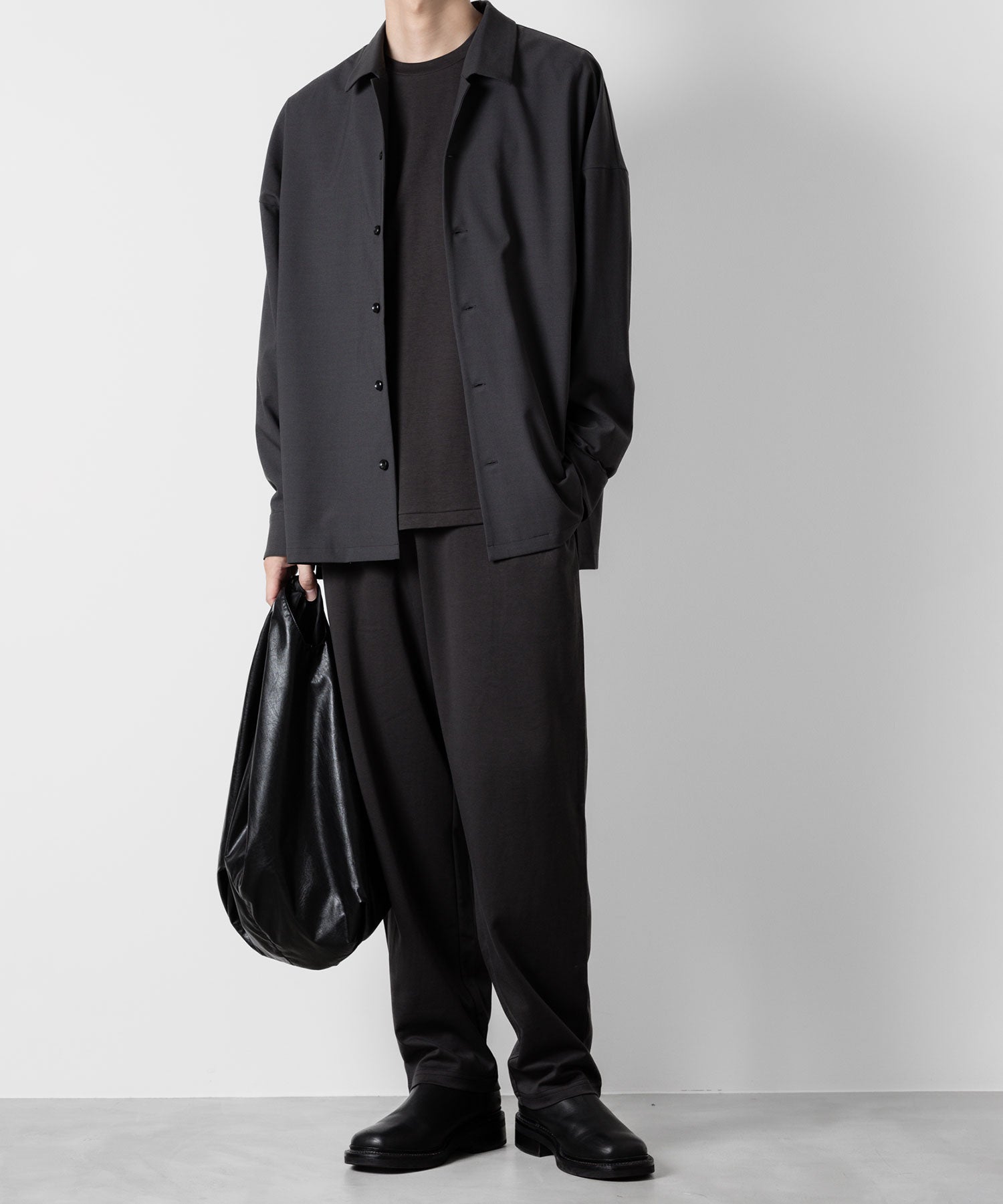 ATTACHMENT アタッチメントのCOTTON DOUBLE FACE LOUNGE TROUSERS - D.GRAY  公式通販サイトsession福岡セレクトショップ