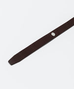 画像をギャラリービューアに読み込む, ATTACHMENT アタッチメントのCOW LEATHER BUCKLE LESS BELT - BROWNの公式通販サイトsession福岡セレクトショップ
