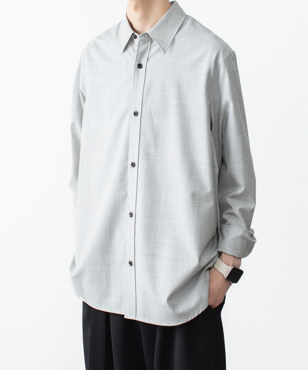 ATTACHMENT アタッチメントのWO/TA STRETCH TRO L/S SHIRT - X.GRAYの公式通販サイトsession福岡セレクトショップ