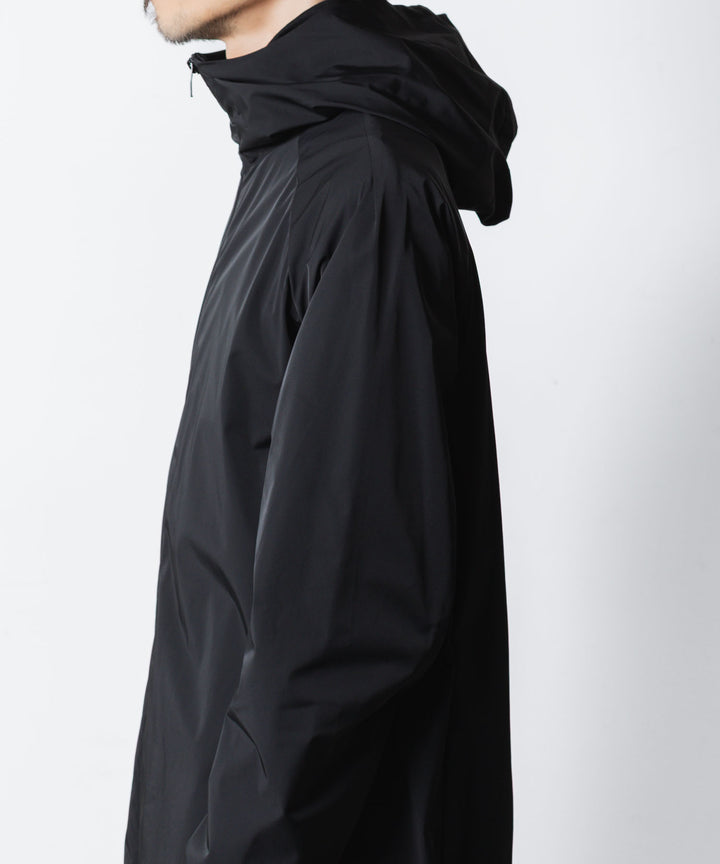 ATTACHMENT アタッチメントのNY 2LAYER STRETCH LIGHT HOODED COAT - BLACKの公式通販サイトsession福岡セレクトショップ