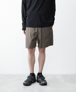 画像をギャラリービューアに読み込む, ATTACHMENT アタッチメントのNY TAFFETA SHORTS - KHAKI GRAYの公式通販サイトsession福岡セレクトショップ
