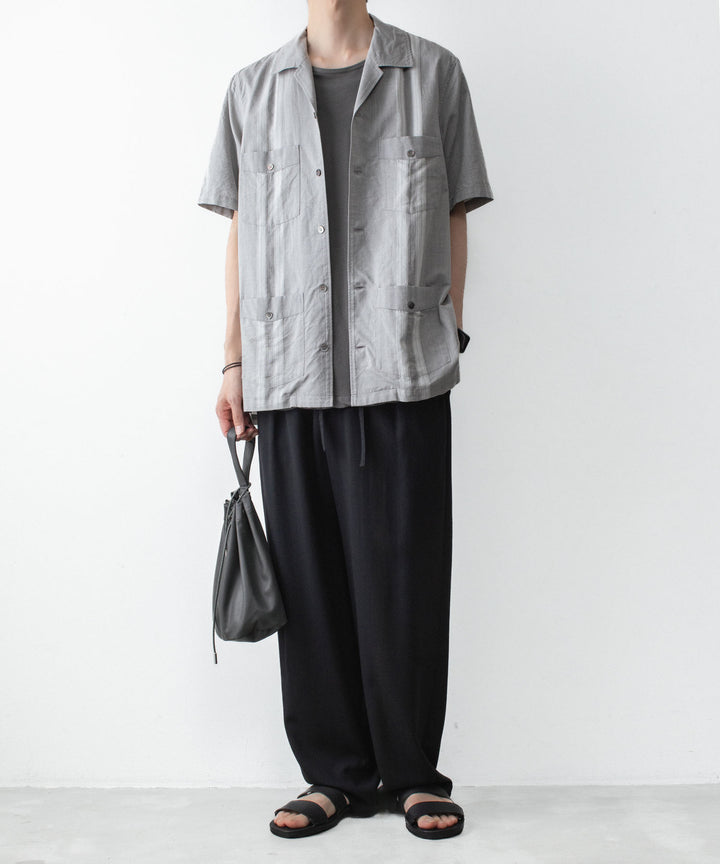 ATTACHMENT アタッチメントの2/90 WO TWIST TWILL EASY TROUSERS - BLACKの公式通販サイトsession福岡セレクトショップ